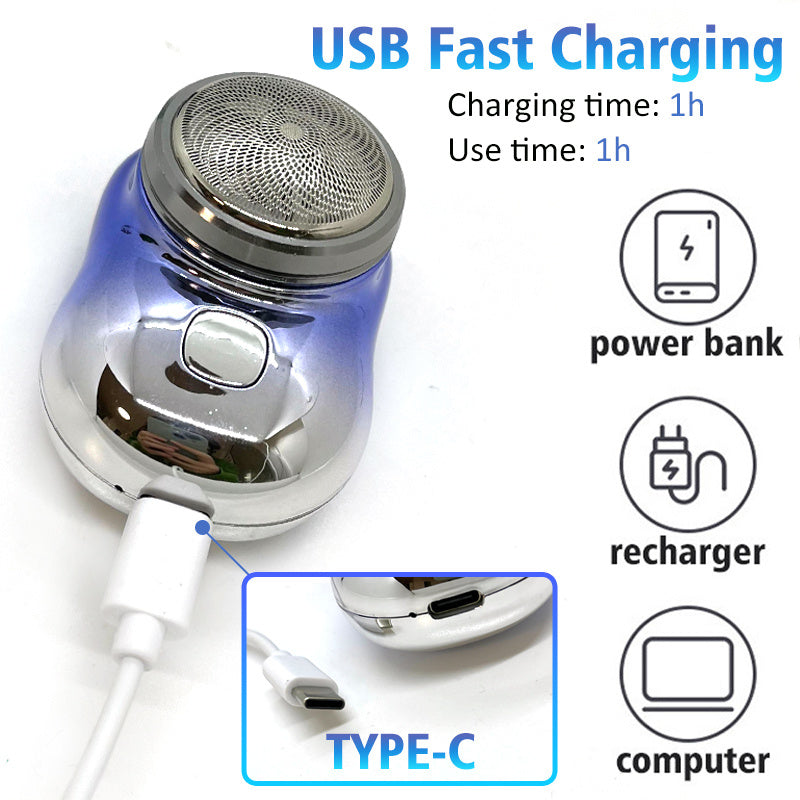 Mini Rechargeable USB Electric Shaver Wet & Dry