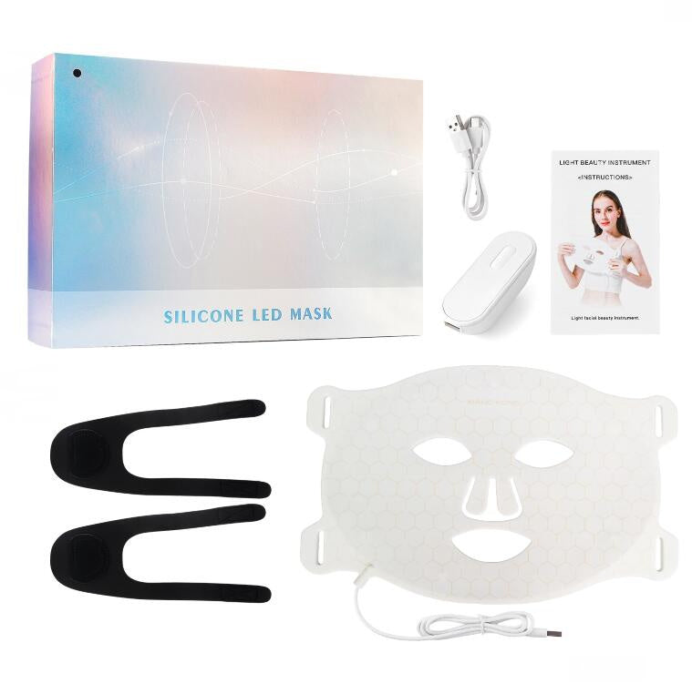 Led Phototherapy Silicone Beauty  Mask