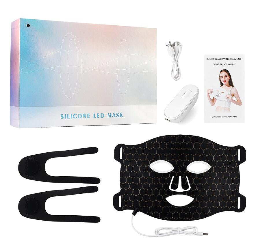 Led Phototherapy Silicone Beauty  Mask
